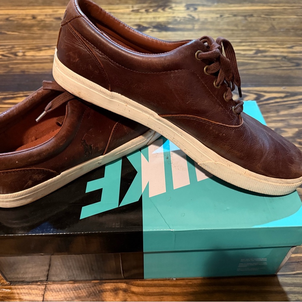 Polo by Ralph Lauren Men's Brown Sneakers